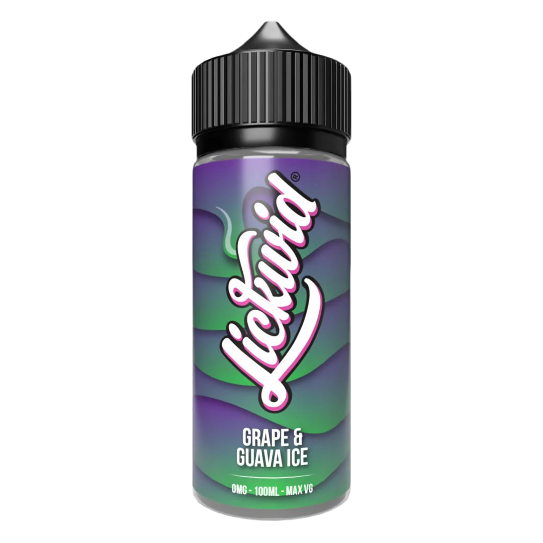 Lickwid Guava & Grape Ice- 100ml Short fill