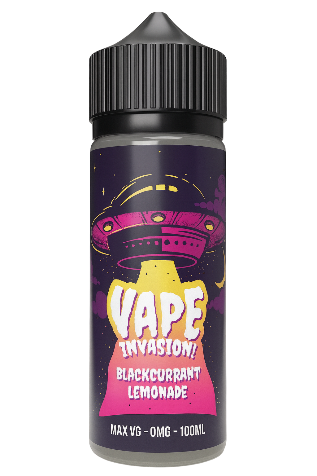 Vape Invasion Blackcurrant Lemonade - 100ml Short fill
