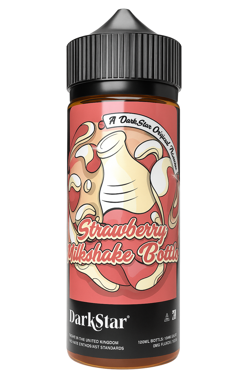 Darkstar Strawberry Milkshake Bottles - 100ml Short fill