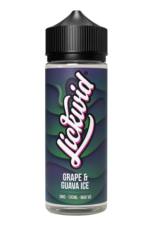 Lickwid Guava & Grape Ice- 100ml Short fill