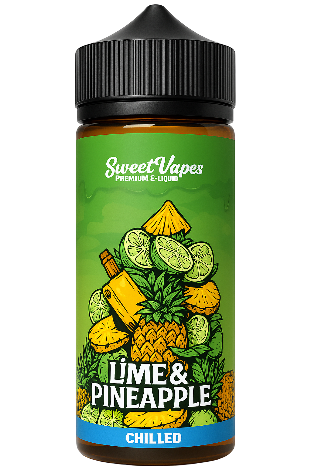 Sweet Vapes Lime & Pineapple Chilled- 100ml Short fill
