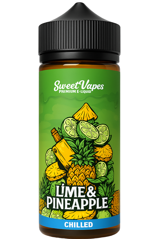 Sweet Vapes Lime & Pineapple Chilled- 100ml Short fill