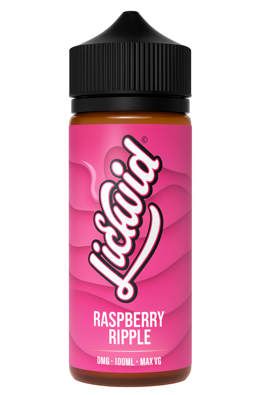 Lickwid Raspberry Ripple- 100ml Short fill