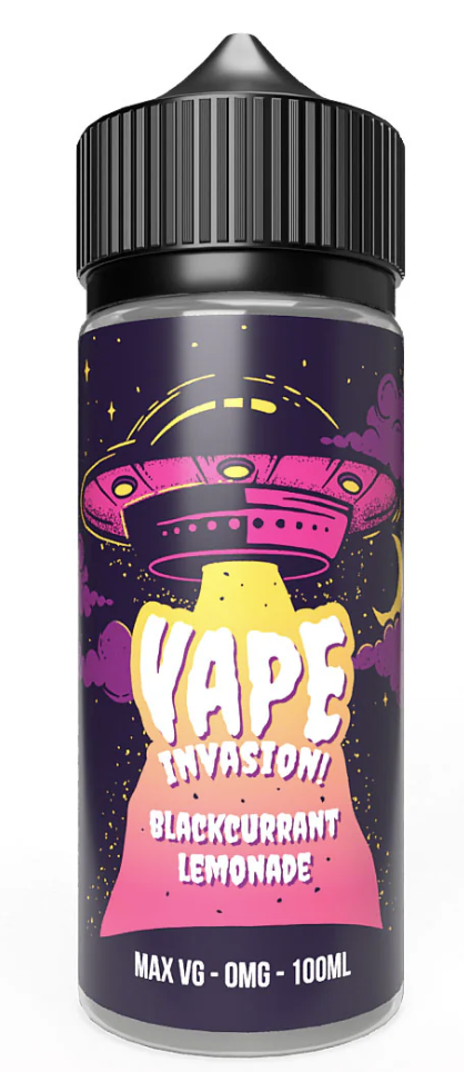 Vape Invasion Blackcurrant Lemonade - 120ml Short fill