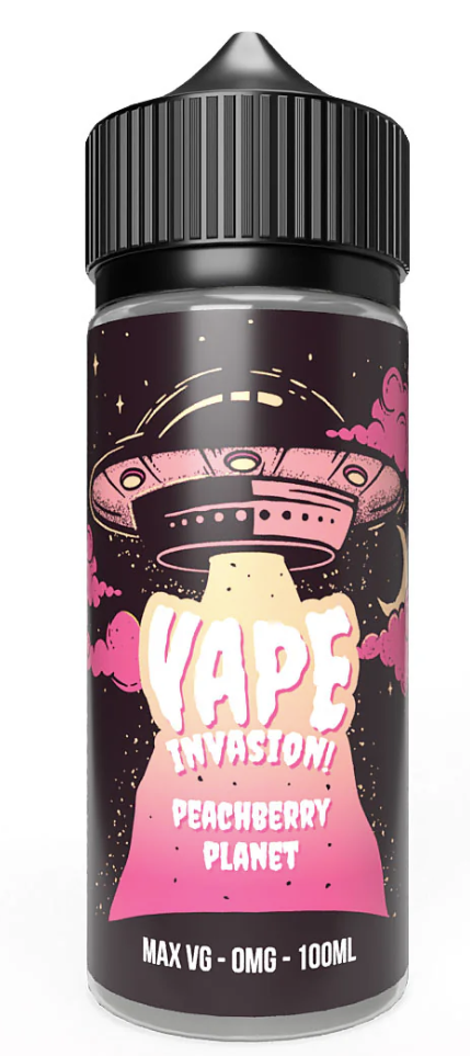Vape Invasion Peachberry Planet - 120ml Short fill