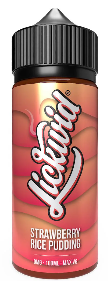 Lickwid Strawberry Rice Pudding- 100ml Short fill