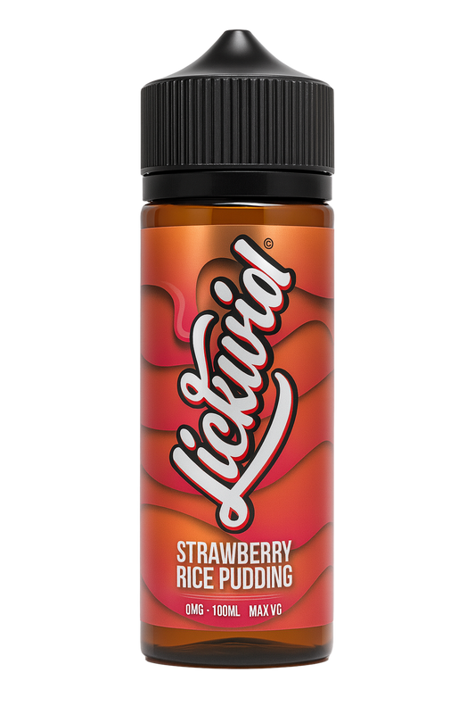 Lickwid Strawberry Rice Pudding- 100ml Short fill
