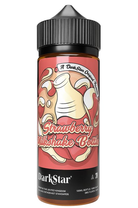 Darkstar Strawberry Milkshake Bottles - 100ml Short fill