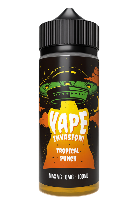 Vape Invasion Tropical Punch - 100ml Short fill